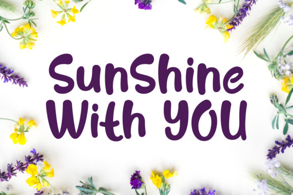 Sunshine with You Font Poster 1