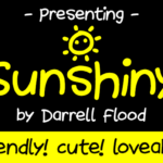 Sunshiny Font Poster 1