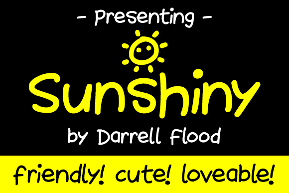 Sunshiny Font Poster 1