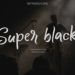 Super Black Font Poster 1