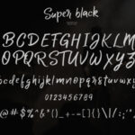 Super Black Font Poster 6
