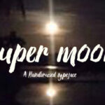 Super Moon Font Poster 1