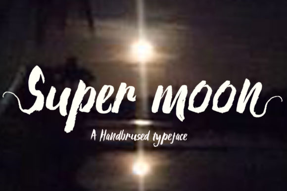 Super Moon Font Poster 1