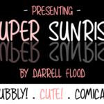 Super Sunrise Font Poster 1