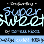 Super Sweet Font Poster 1