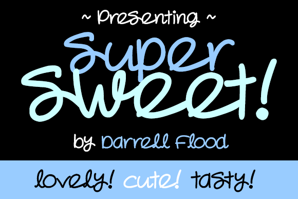 Super Sweet Font Poster 1