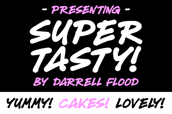 Super Tasty Font Poster 1