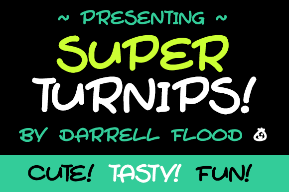 Super Turnips Font Poster 1
