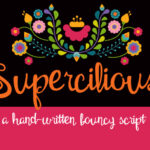 Supercilious Font Poster 1