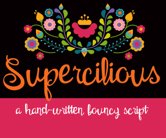 Supercilious Font Poster 1