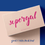 Supergal Font Poster 1