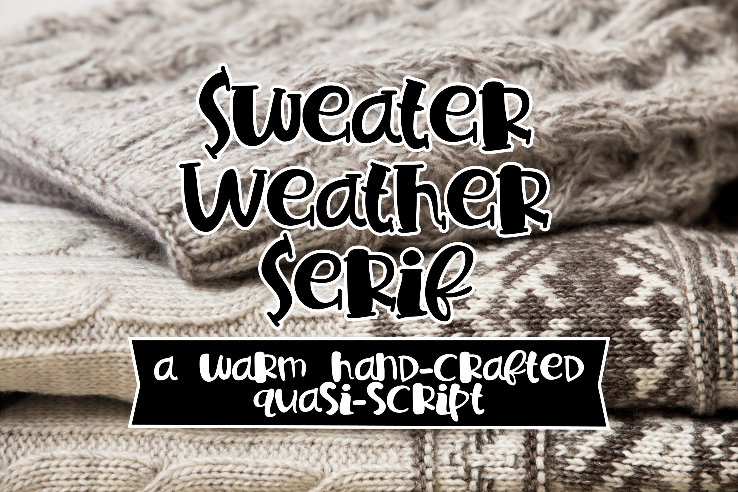 Sweater Weather Serif Font Poster 1