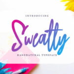 Sweatty Font Poster 1