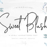Sweet Blush Font Poster 1