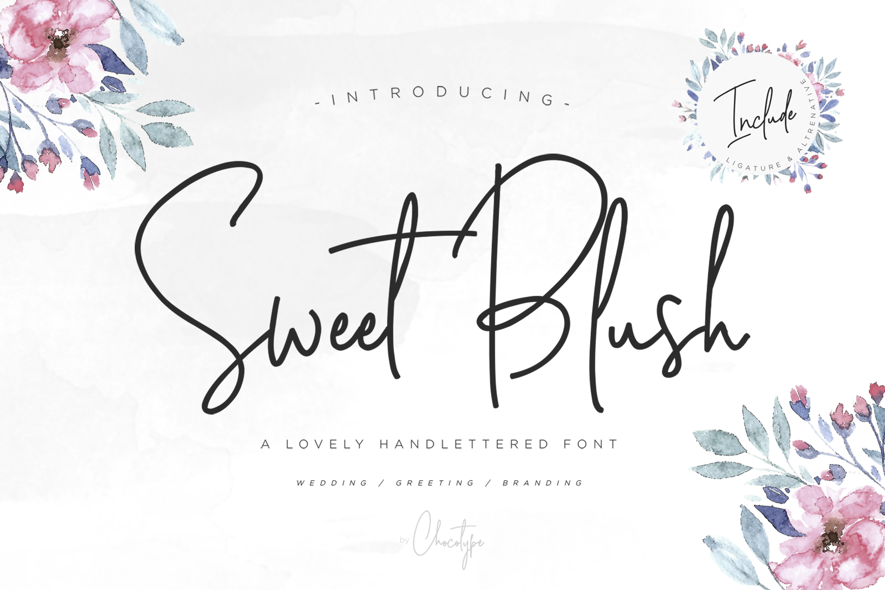 Sweet Blush Font Poster 1