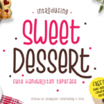 Sweet Dessert Font Poster 1