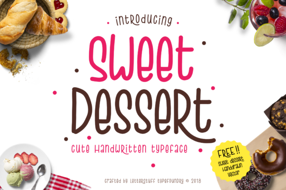 Sweet Dessert Font Poster 1