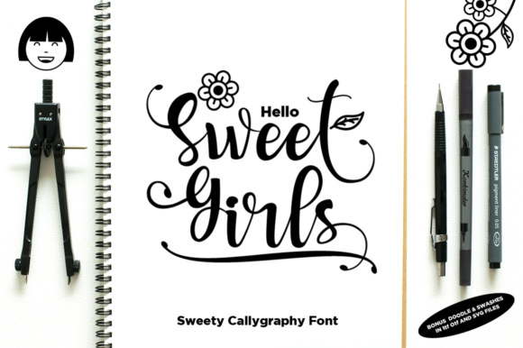 Sweet Girls Font Poster 1