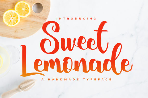 Sweet Lemonade Font Poster 1