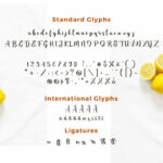 Sweet Lemonade Font Poster 4