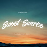 Sweet Sunrise Font Poster 1