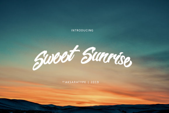 Sweet Sunrise Font Poster 1