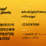 Sweet Sunrise Font Poster 2