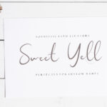 Sweet Yell Font Poster 4