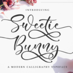 Sweetie Bunny Font Poster 1