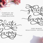 Sweetie Bunny Font Poster 2