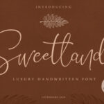 Sweetland Script Font Poster 1