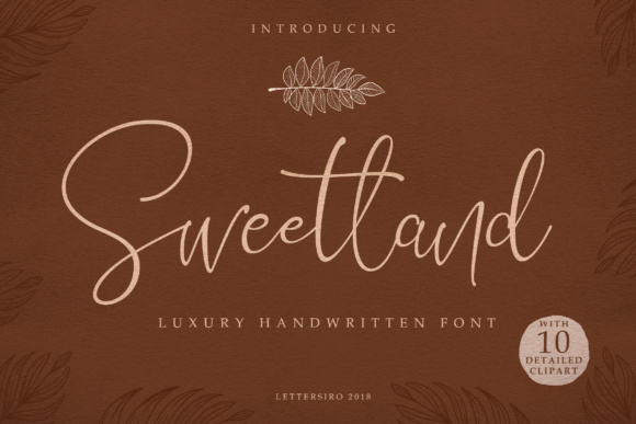 Sweetland Script Font Poster 1