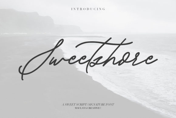 Sweetshore Font Poster 1