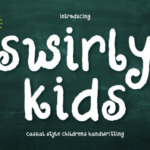 Swirly Kids Font Poster 1