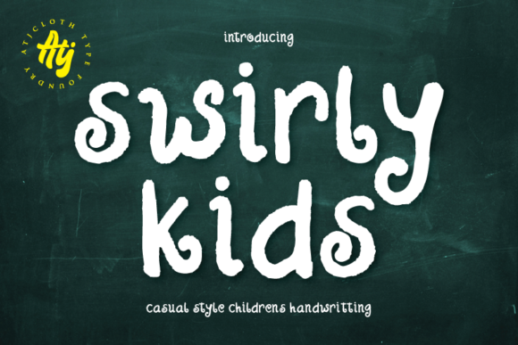 Swirly Kids Font Poster 1