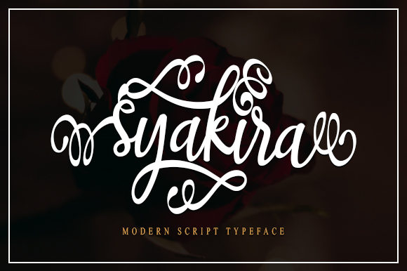 Syakira Script Font