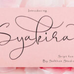 Syakira Script Font Poster 1