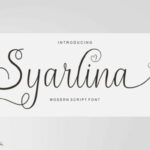 Syarlina Font Poster 1