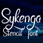 Sykenga Font Poster 1