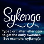 Sykenga Font Poster 2