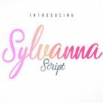 Sylvanna Script Font Poster 1