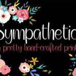 Sympathetic Font Poster 1