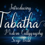 Tabatha Font Poster 1