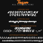 Taifun Font Poster 8