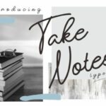 Take Notes Font Poster 1