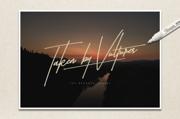 Taken by Vultures Font Poster 1