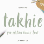 Takhie Font Poster 1