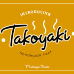 Takoyaki Font Poster 1