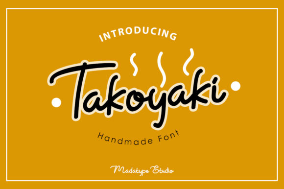 Takoyaki Font Poster 1