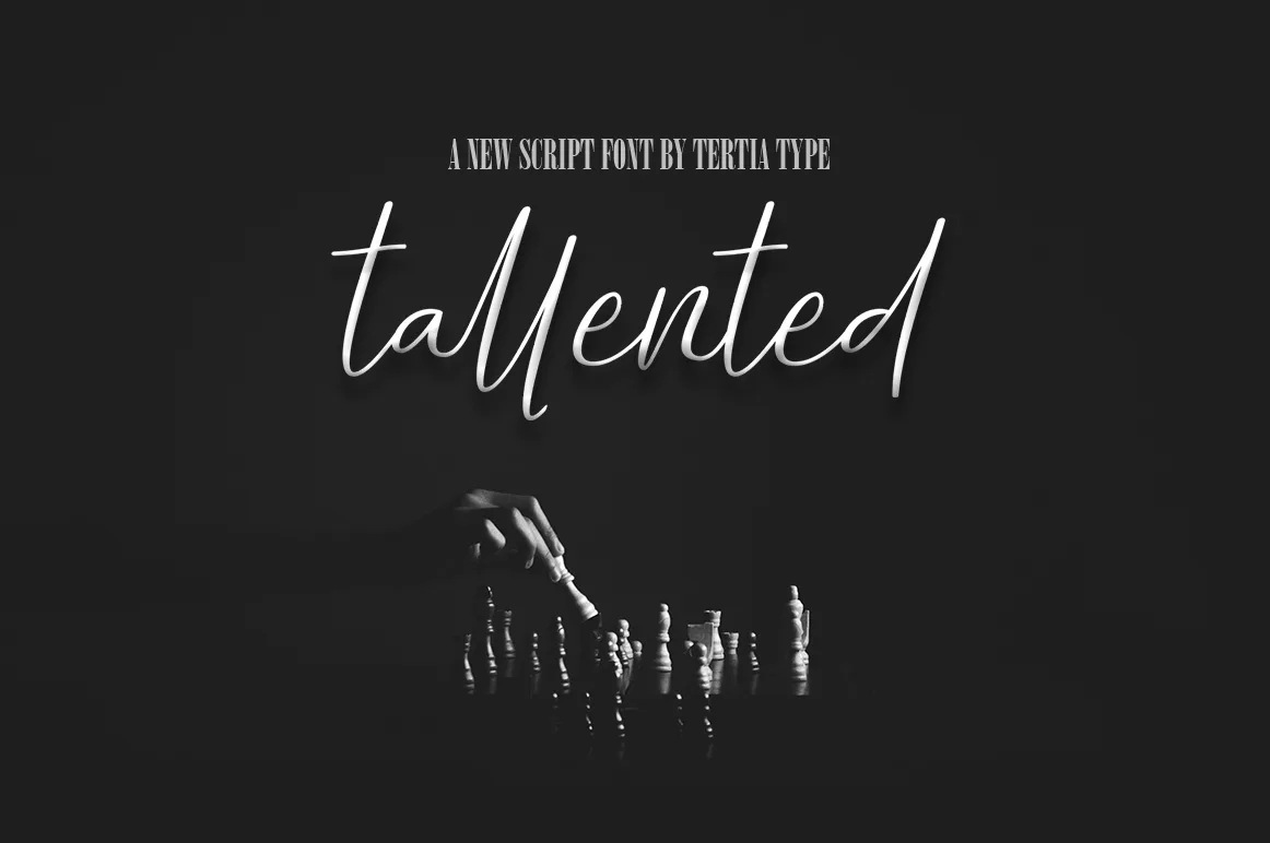 Tallented Font Poster 1